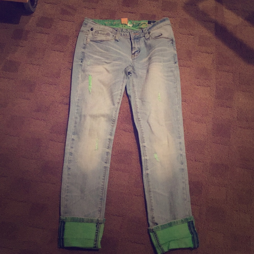 One green elephant jeans